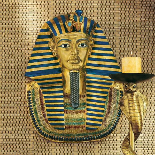 King Tutankhamen Wall Hanging Sculpture Egyptian Boy Plaque Relief